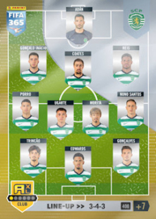 Line-up Sporting CP 2023 FIFA 365 Line-up #400